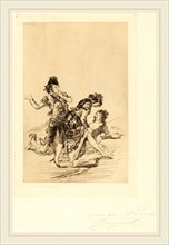 Jules-Ferdinand Jacquemart after Francisco de Goya (French, 1837-1880), Spanish Scene (ScÃ¨ne