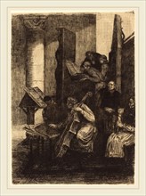 Alphonse Legros (French, 1837-1911), Choir in a Spanish Church (Le choeur d'une eglise espagnole),