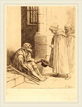 Alphonse Legros, Charity (La charite), French, 1837-1911, etching
