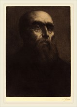 Alphonse Legros, Head of a Man (Tete d'homme), French, 1837-1911, etching
