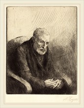 Alphonse Legros, Paralytic (Le paralytique), French, 1837-1911, etching