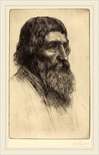 Alphonse Legros, English Peasant (Paysan anglais), French, 1837-1911, etching