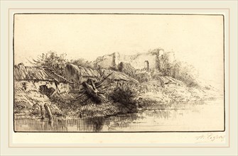 Alphonse Legros, Abandoned Village (Le village abondonne), French, 1837-1911, etching