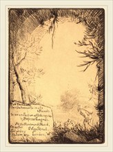 Alphonse Legros, Plate made for an Exhibition at the  Dunthorne Home (Planche faite pour une