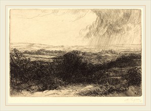 Alphonse Legros, Prospect (Le point de vue), French, 1837-1911, etching