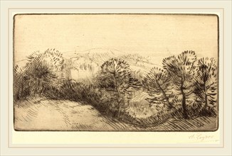 Alphonse Legros, Near the Woods (Pres du bois), French, 1837-1911, drypoint