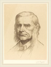 Alphonse Legros, Professor Huxley, 2nd plate, French, 1837-1911, lithograph