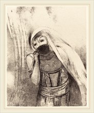 Odilon Redon (French, 1840-1916), Elle tire de sa poitrine une eponge toute noire, la couvre de