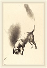 Odilon Redon (French, 1840-1916), The Dog, 1896, lithograph in brown and black
