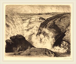 Auguste LepÃ¨re, Spring Tide, Rocks of Zion (Grande maree, rochers de Sion, Vendee), French,