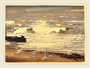 Auguste LepÃ¨re, Unfurled Waves, Flood of September 1901 (Les lames deferlent,maree de Septembre