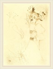 Henri de Toulouse-Lautrec (French, 1864-1901), Lender Full Face in "Chilperic" (Lender de face dans