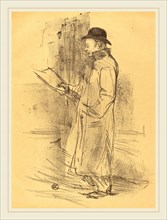 Henri de Toulouse-Lautrec (French, 1864-1901), Benefit for Firmin Gémier, 1897, lithograph in black