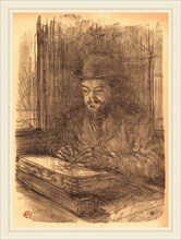 Henri de Toulouse-Lautrec (French, 1864-1901), The Fine Printmaker Adolphe Albert (Le bon