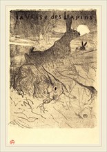 Henri de Toulouse-Lautrec (French, 1864-1901), La valse des lapins, 1895, lithograph in black on