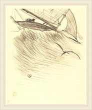 Henri de Toulouse-Lautrec (French, 1864-1901), Les hirondelles de mer, 1895, lithograph in black on
