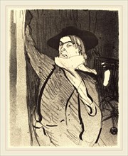 Henri de Toulouse-Lautrec (French, 1864-1901), Aristide Bruant, 1893, lithograph in black on velin