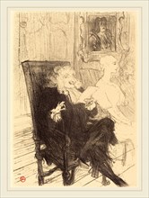 Henri de Toulouse-Lautrec (French, 1864-1901), Leloir and Moreno in "Les femmes savantes" (Leloir