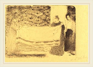 Edouard Vuillard (French, 1868-1940), Folding the Linen (Le pliage du linge), 1893, lithograph