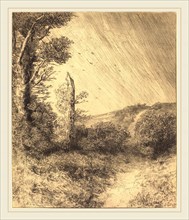 Alphonse Legros, Gust of Wind (Le coup de vent), French, 1837-1911, etching