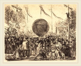 Edouard Manet (French, 1832-1883), The Balloon, 1862, lithograph in black on laid paper