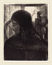 Odilon Redon (French, 1867-1939), Vieux Chevalier (Old Knight), 1896, lithograph on chine collé