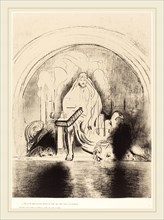 Odilon Redon (French, 1840-1916), Puis je vis, dans la main droite de celui quietait assis sur le