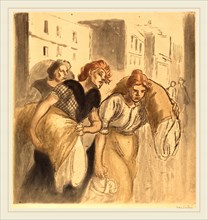 Théophile Alexandre Steinlen, Return from the Wash House (Retour de lavoir), Swiss, 1859-1923,