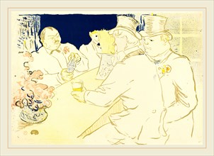 Henri de Toulouse-Lautrec (French, 1864-1901), Irish and American Bar, rue Royale, 1896, 5-color