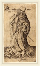 Israhel van Meckenem (German, c. 1445-1503), Saint Anthony, engraving
