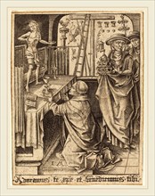 Israhel van Meckenem (German, c. 1445-1503), The Mass of Saint Gregory, c. 1480-1490, engraving