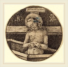 Israhel van Meckenem (German, c. 1445-1503), Christ as the Man of Sorrows, c. 1470-1480, engraving