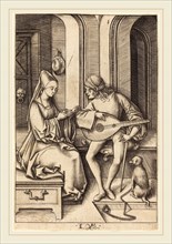 Israhel van Meckenem (German, c. 1445-1503), The Lute Player and the Singer, c. 1495-1503,