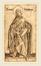 Israhel van Meckenem after Master E.S. (German, c. 1445-1503), Saint Matthias, c. 1470-1480,