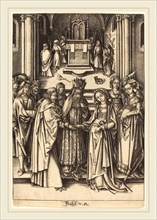 Israhel van Meckenem after Hans Holbein the Elder (German, c. 1445-1503), The Marriage of the