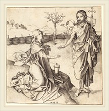 Martin Schongauer (German, c. 1450-1491), Christ Appearing to Mary Magdalene, c. 1480-1490,