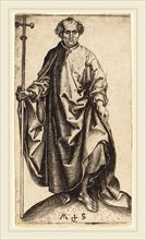 Martin Schongauer (German, c. 1450-1491), Saint Philip, c. 1480, engraving