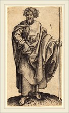 Martin Schongauer (German, c. 1450-1491), Saint Thomas, c. 1480, engraving