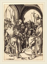 Martin Schongauer (German, c. 1450-1491), Christ before Annas, c. 1480, engraving