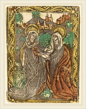Workshop of Master of the Borders with the Four Fathers of the Church, The Visitation, 1460-1480,