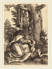Heinrich Aldegrever (German, 1502-1555-1561), The Creation of Eve, 1540, etching