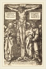 Heinrich Aldegrever (German, 1502-1555-1561), Christ on the Cross, 1553, etching