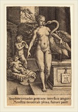 Heinrich Aldegrever (German, 1502-1555-1561), Hercules as a Child, 1550,