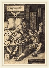 Heinrich Aldegrever (German, 1502-1555-1561), The Severe Father, 1553,