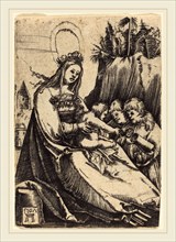 Albrecht Altdorfer (German, 1480 or before-1538), Mary with Child and Two Boys, 1507, engraving