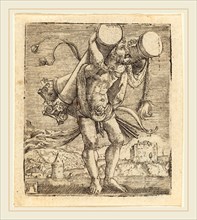 Albrecht Altdorfer (German, 1480 or before-1538), Hercules Bearing the Column of Gades, c.