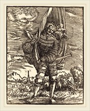 Albrecht Altdorfer (German, 1480 or before-1538), The Standard Bearer, c. 1516-1518, woodcut