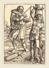 Hans Baldung Grien (German, 1484-1485-1545), The Martyrdom of Saint Sebastian, woodcut