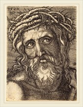 Sebald Beham (German, 1500-1550), The Head of Christ, 1520, engraving