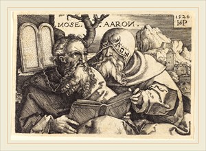 Sebald Beham (German, 1500-1550), Moses and Aaron, 1526, engraving